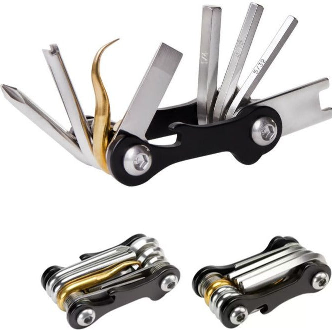 Aquatec Scuba Mini Multi Tool - 8-in-1 Folding Compact Dive Gear for Underwater Adventures, Camping & Emergency Use