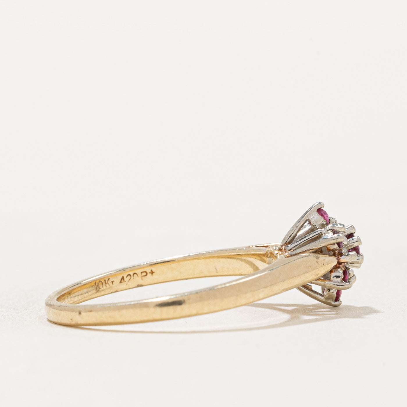 Elegant Ruby and Diamond Ring - 0.13ctw Ruby & 0.06ctw Diamond - Size 6.75 - Perfect for Anniversary, Engagement, or Special Occasion Gift
