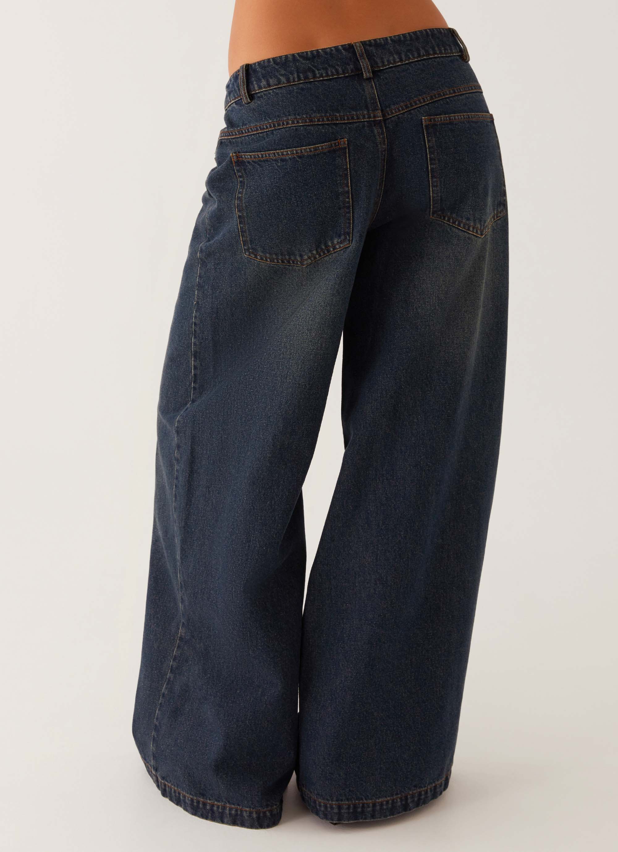 Colorado Wide Leg Jeans for Women - High Waist Distressed Denim Pants - Comfortable & Stylish Blue Jeans for Casual Wear, Street Style & Everyday Outfits