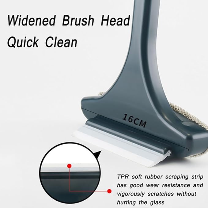 BROIEEN 2-in-1 Mesh & Window Screen Cleaner Brush - Dual Function Dust & Grime Remover for Screens, Vents, Grills (Grey) | Perfect for Home, Office & RV Cleaning