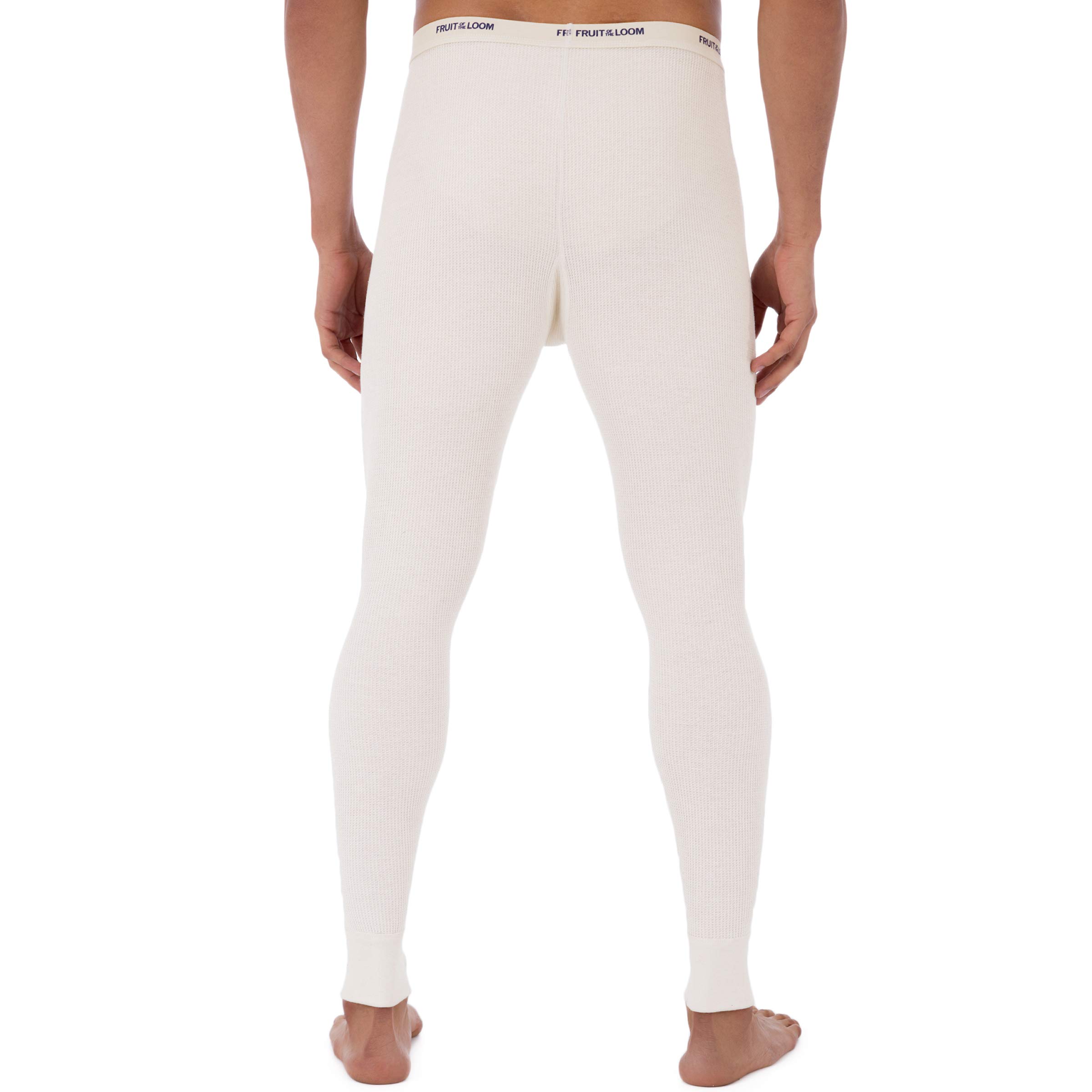 Fruit of the Loom Men's Classic Midweight Waffle Thermal Underwear Pants - Warm Winter Base Layer for Outdoor Activities & Cold Weather Comfort