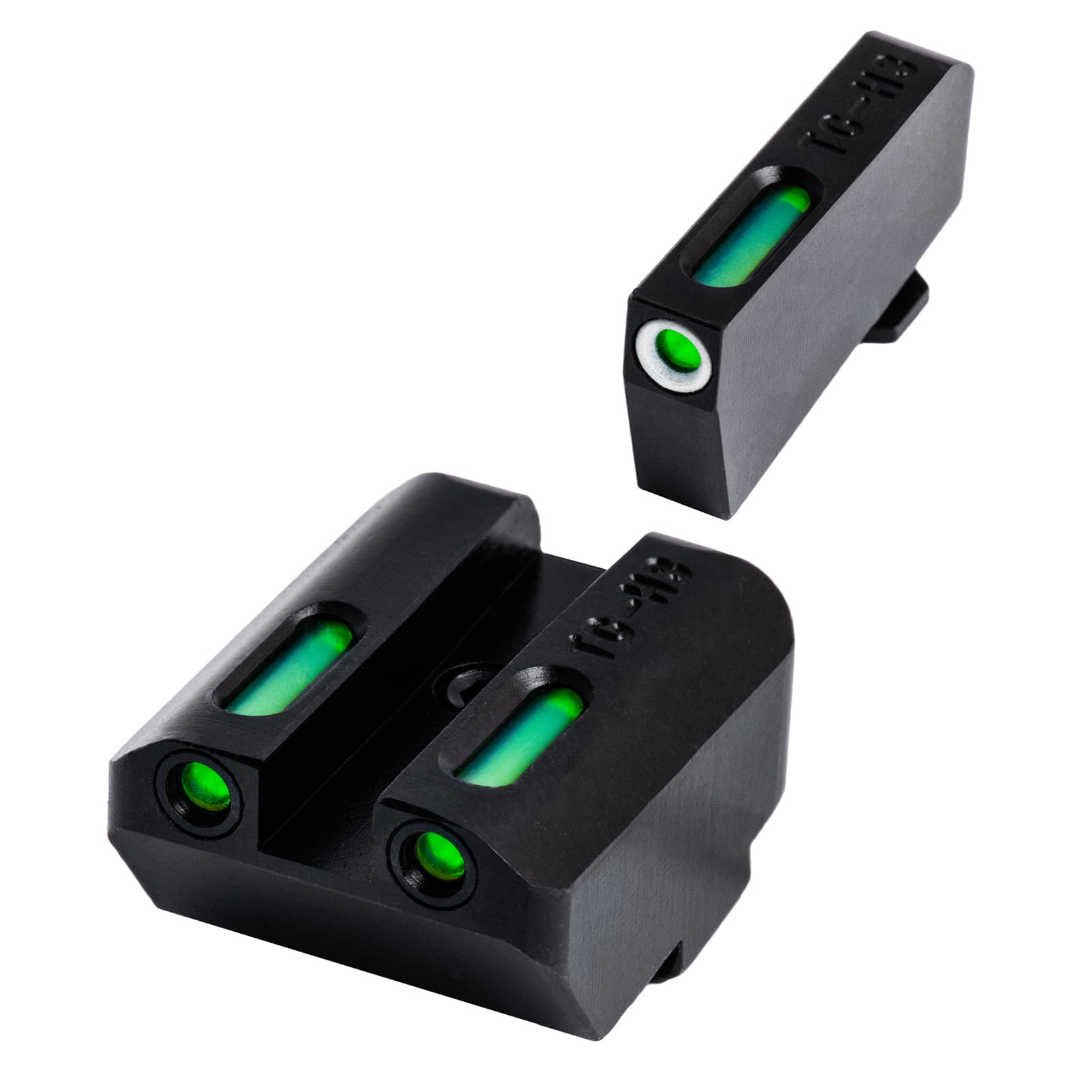 TRUGLO TFX Handgun Sight - Durable Shock-Resistant Compact Tritium & Fiber-Optic Sight for Pistols - Bright Day/Night Visibility for Home Defense & Tactical Shooting