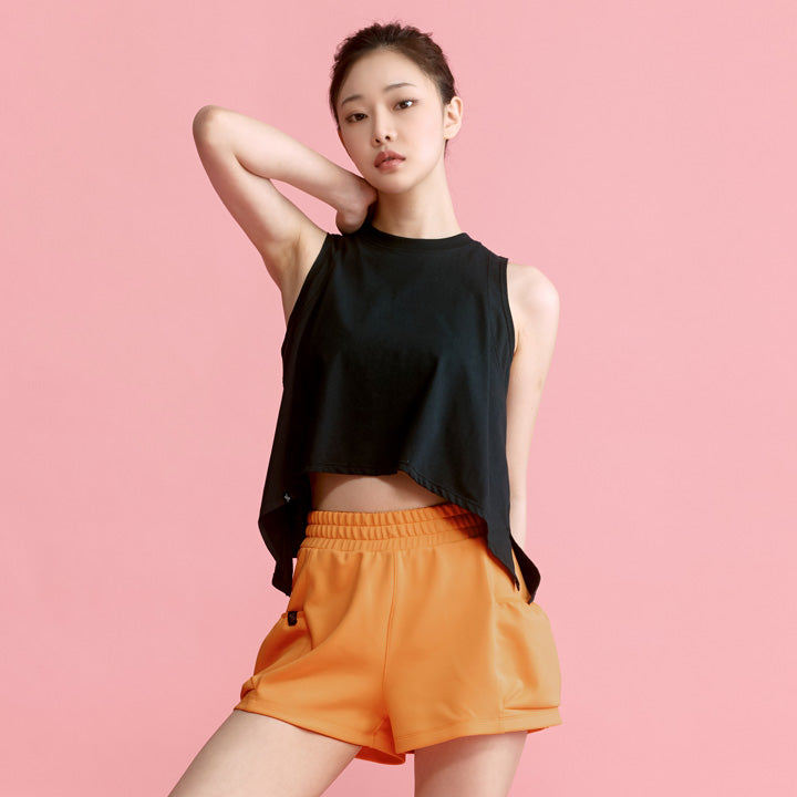 Stylish Cotton Blend Slit Sleeveless Top for Women - Summer Casual & Party Wear