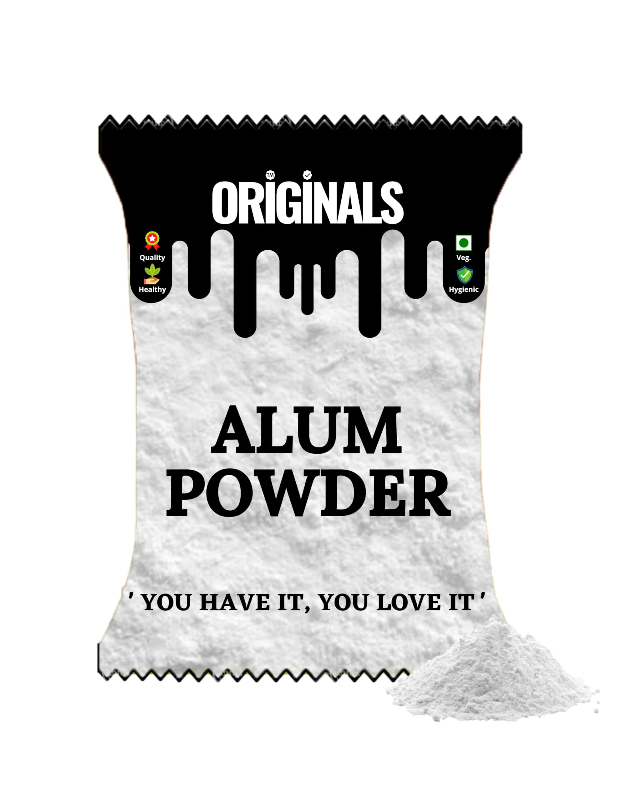 Natural Alum Powder (Fitkari/Phitkari) 250g - White, Non-Ferric for Face, Skin, Shaving & Teeth Care | All Skin Types | Perfect for Cosmetics, After-Shave & Oral Hygiene