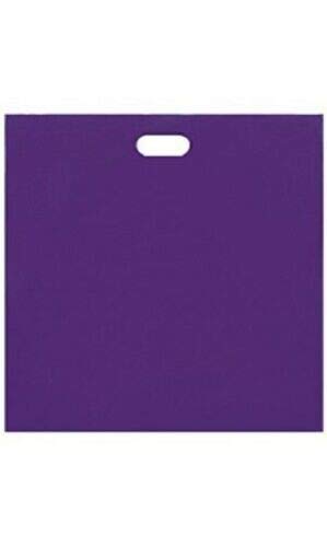 500 Pack Purple Plastic Shopping Bags 20