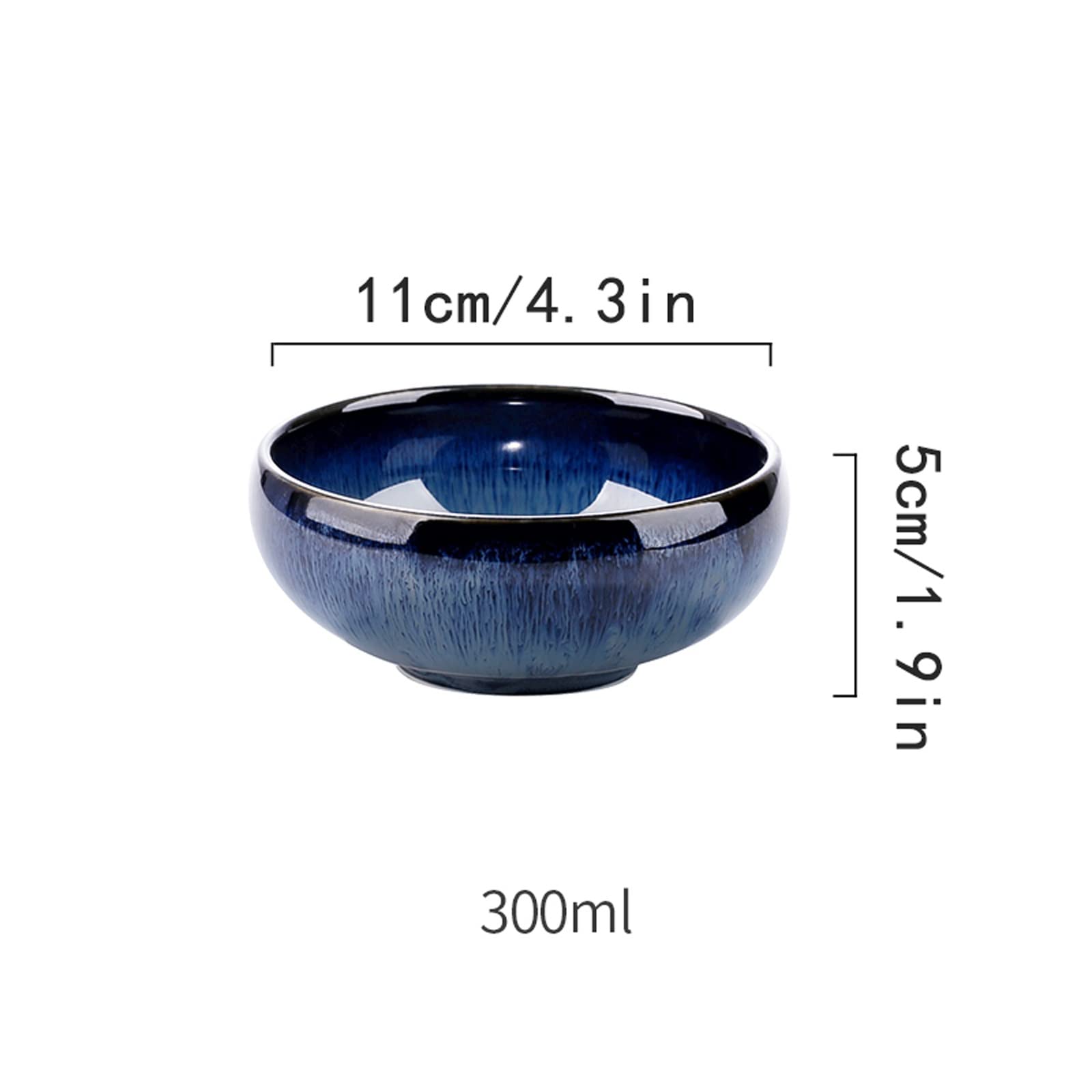 Premium Ceramic Salad & Soup Bowls Set - Classic Round Kitchen Bowls for Cereal, Oatmeal, Dessert | Durable & Microwave Safe | Perfect for Family Meals, Entertaining & Daily Use (Color: A)