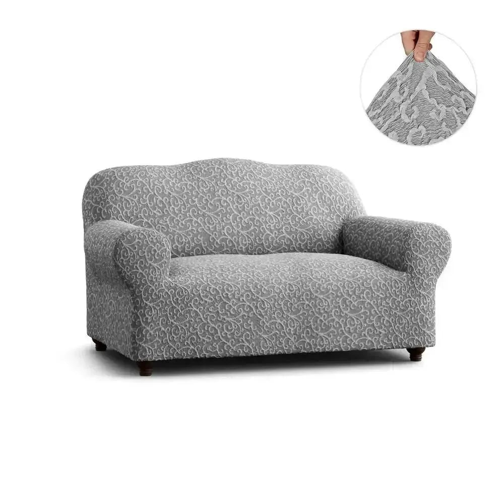 2 Seater Loveseat Slipcover - Jacquard 3D Collection for Sofa Protection | Perfect for Living Room, Bedroom & Home Decor