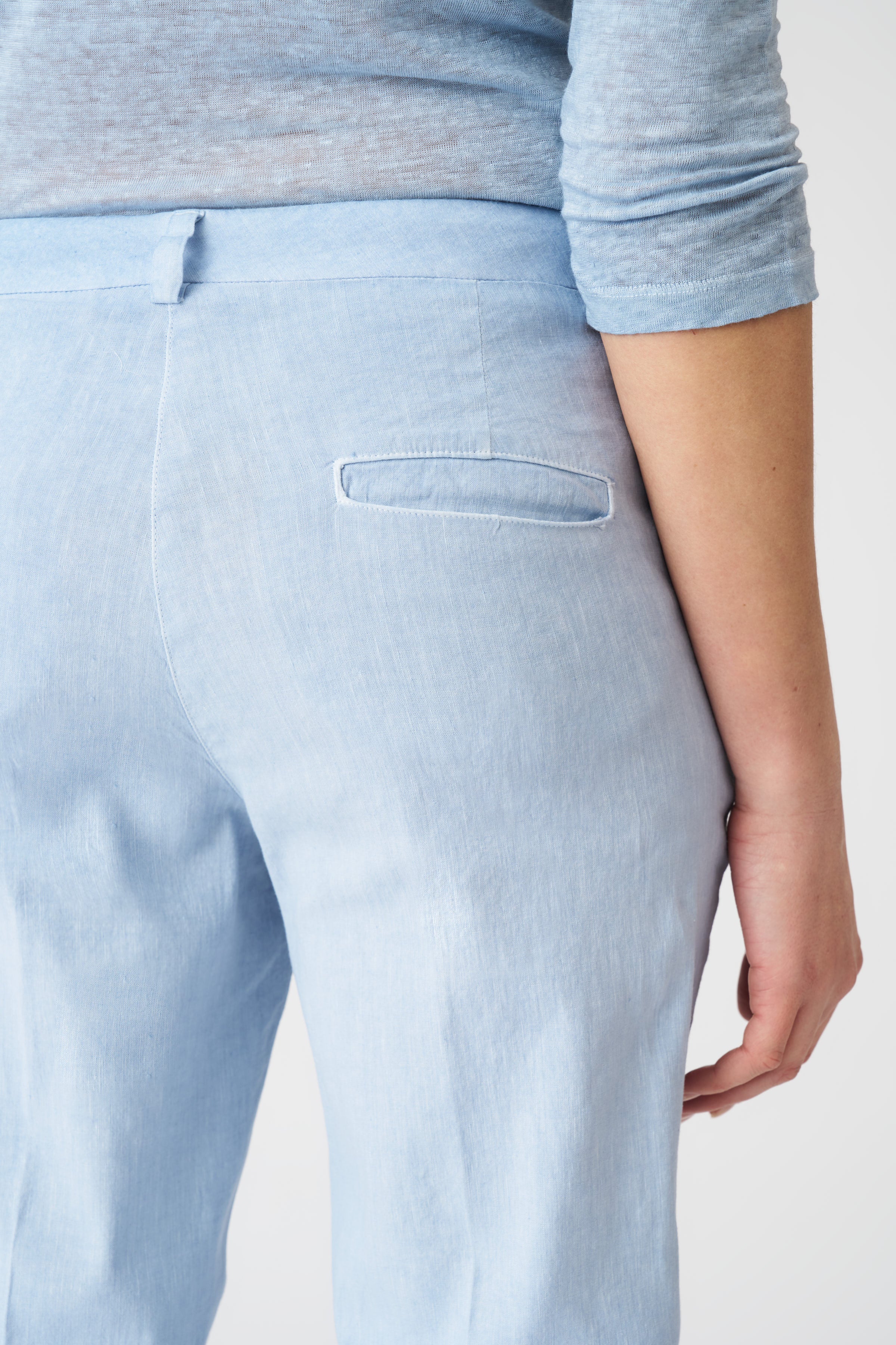 Women's High Waisted Cropped Chino Pants - Slim Fit Ankle Length Trousers for Work, Casual & Travel