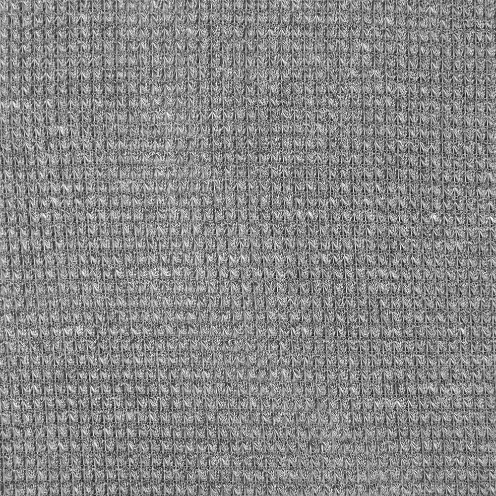 Heather Gray Heart Crochet Stitch Hacci Sweater Knit Fabric by The Yard - Soft & Cozy Material for DIY Clothing, Blankets & Home Decor