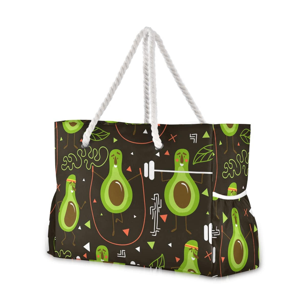 ALAZA Large Waterproof Beach Tote Bag for Women - Reusable Grocery Shoulder Bag with Zipper Pockets - Perfect for Gym, Pool, Travel & Shopping