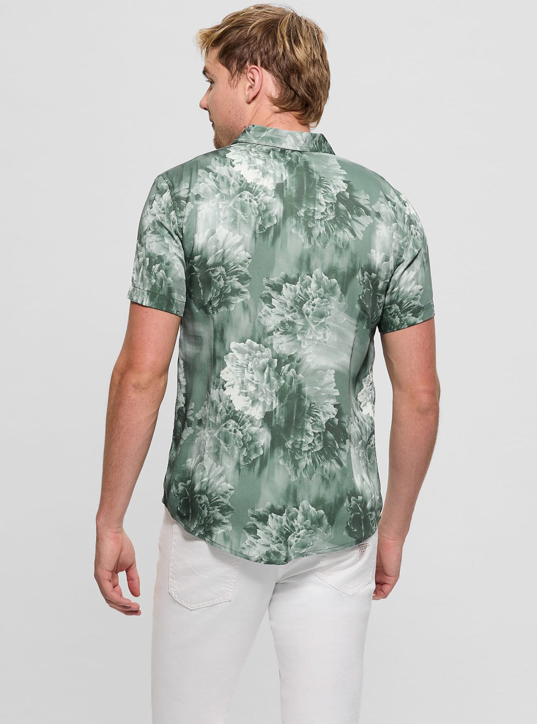 Stylish Green Wayco Floral Print Shirt for Men - Perfect for Summer Outfits, Beach Vacations & Casual Wear