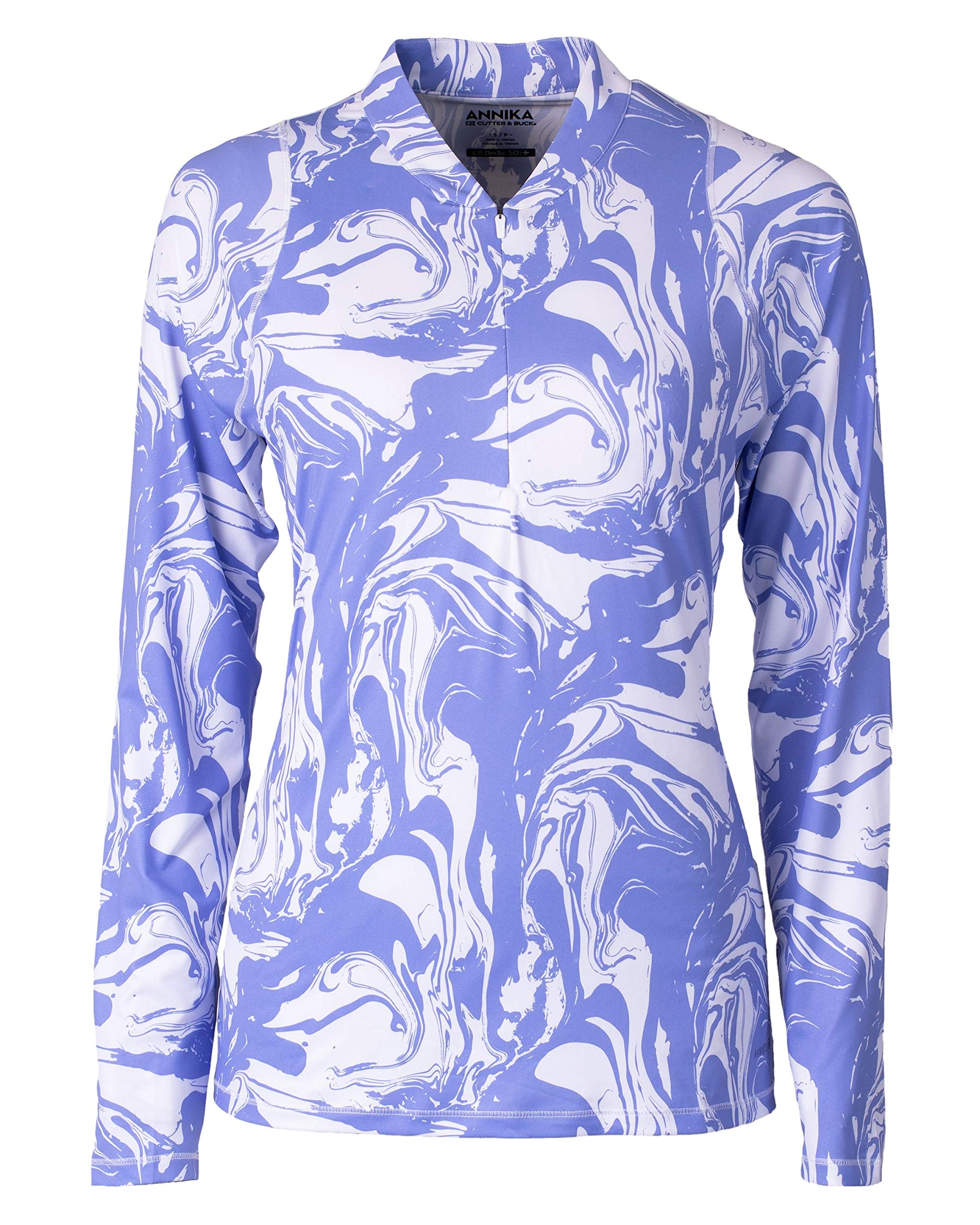 Cutter & Buck Women's Half Zip Pullover Shirt - Lightweight Performance Golf & Casual Wear for Outdoor Activities