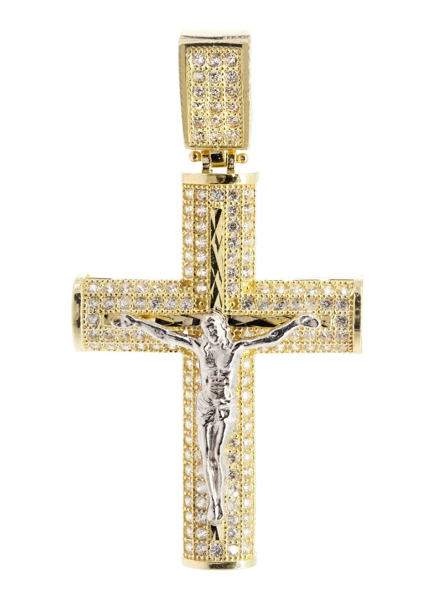 10K Gold Cross Pendant Necklace for Women & Men - 5.7 Grams Elegant Religious Jewelry Gift for Baptism, First Communion & Everyday Wear