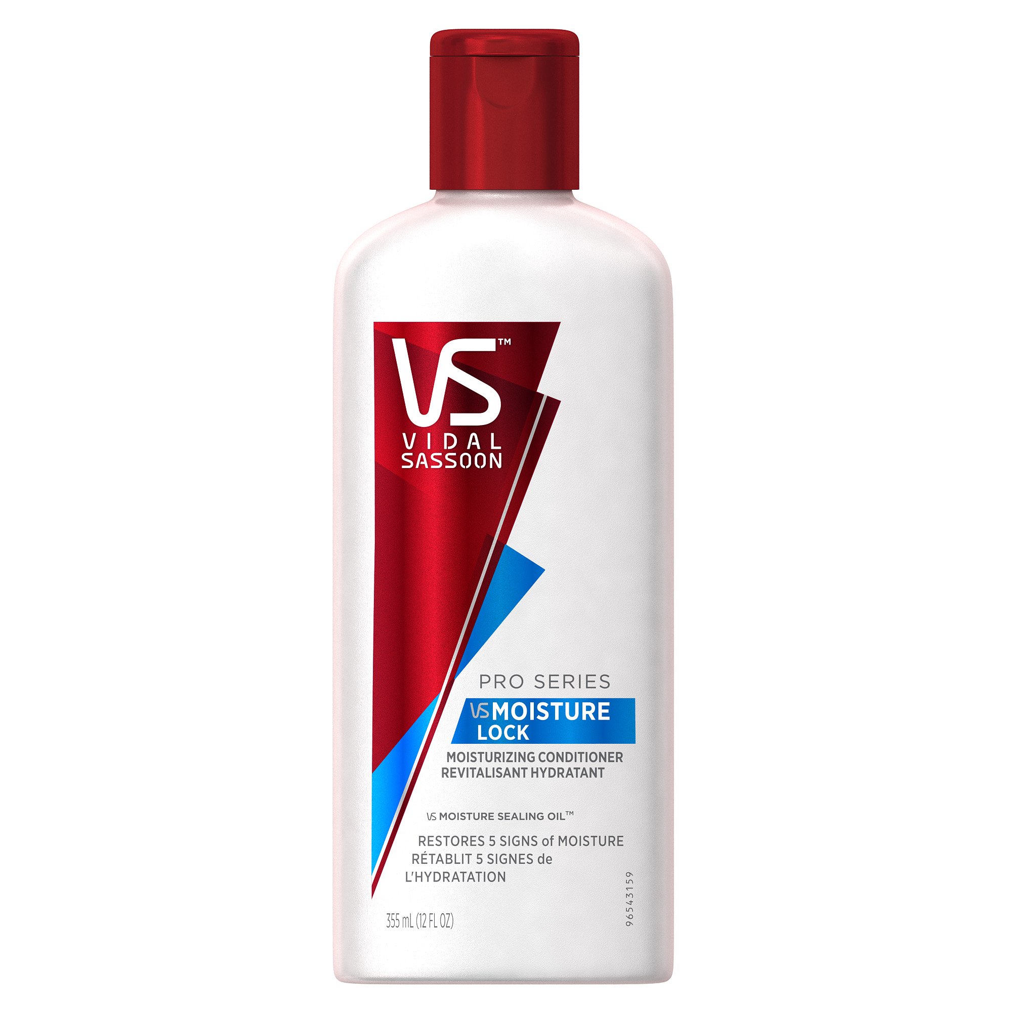 Vidal Sassoon Pro Series Moisture Lock Conditioner 12 Fl Oz - Hydrating Hair Treatment for Dry & Damaged Hair - Salon Quality at Home - Perfect for Daily Use & Post-Color Care