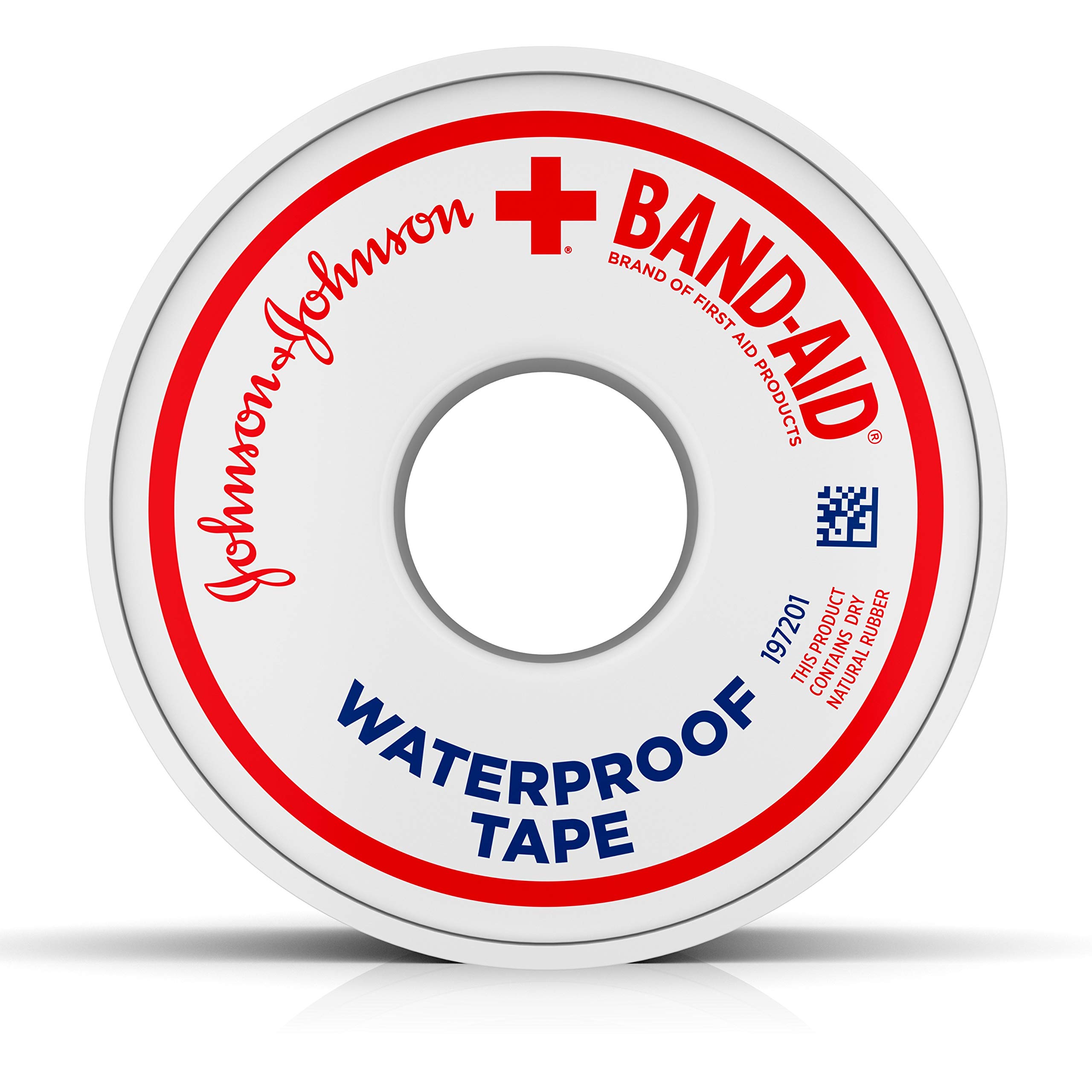 Johnson & Johnson Band-Aid 1 Inch Heavy Duty Waterproof First Aid Tape - 10 Yard Roll (24 Pack) for Wound Care, Sports Injuries & Outdoor Activities