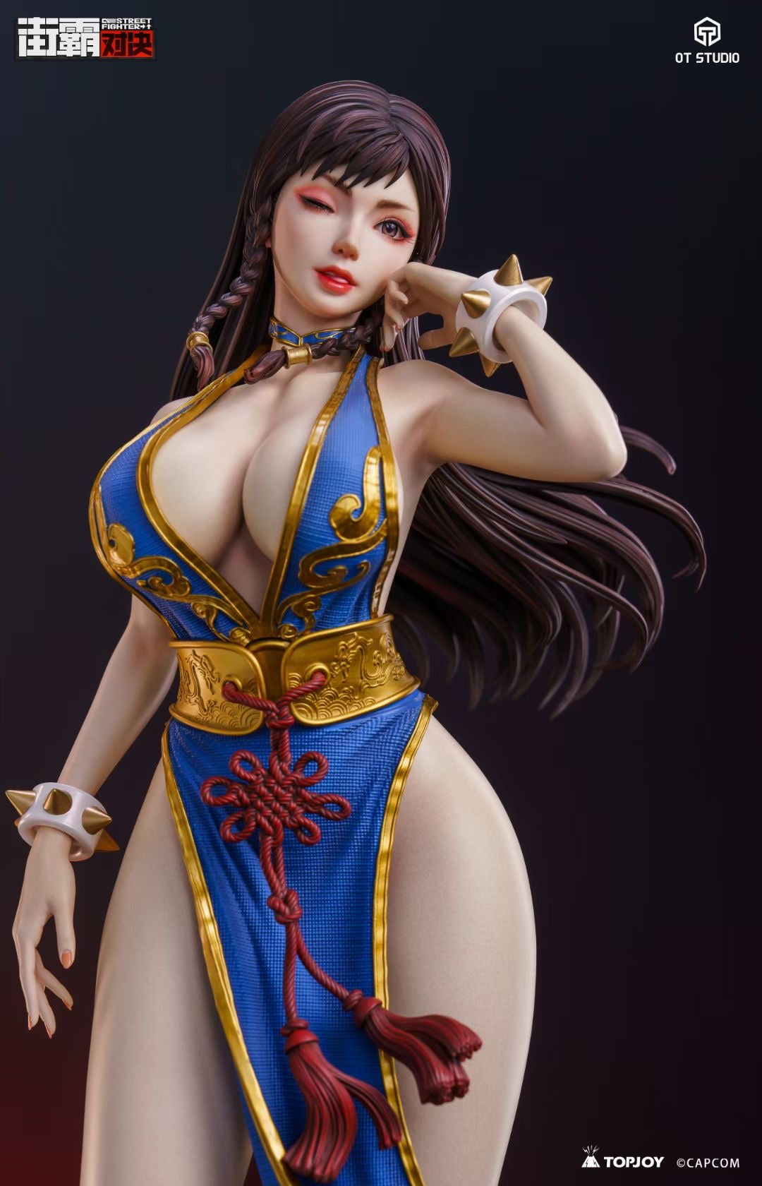 OT Studio x CAPCOM Licensed Chun-Li Action Figure - Official Street Fighter Collectible for Gamers & Fans | Perfect for Display, Cosplay & Gift Giving
