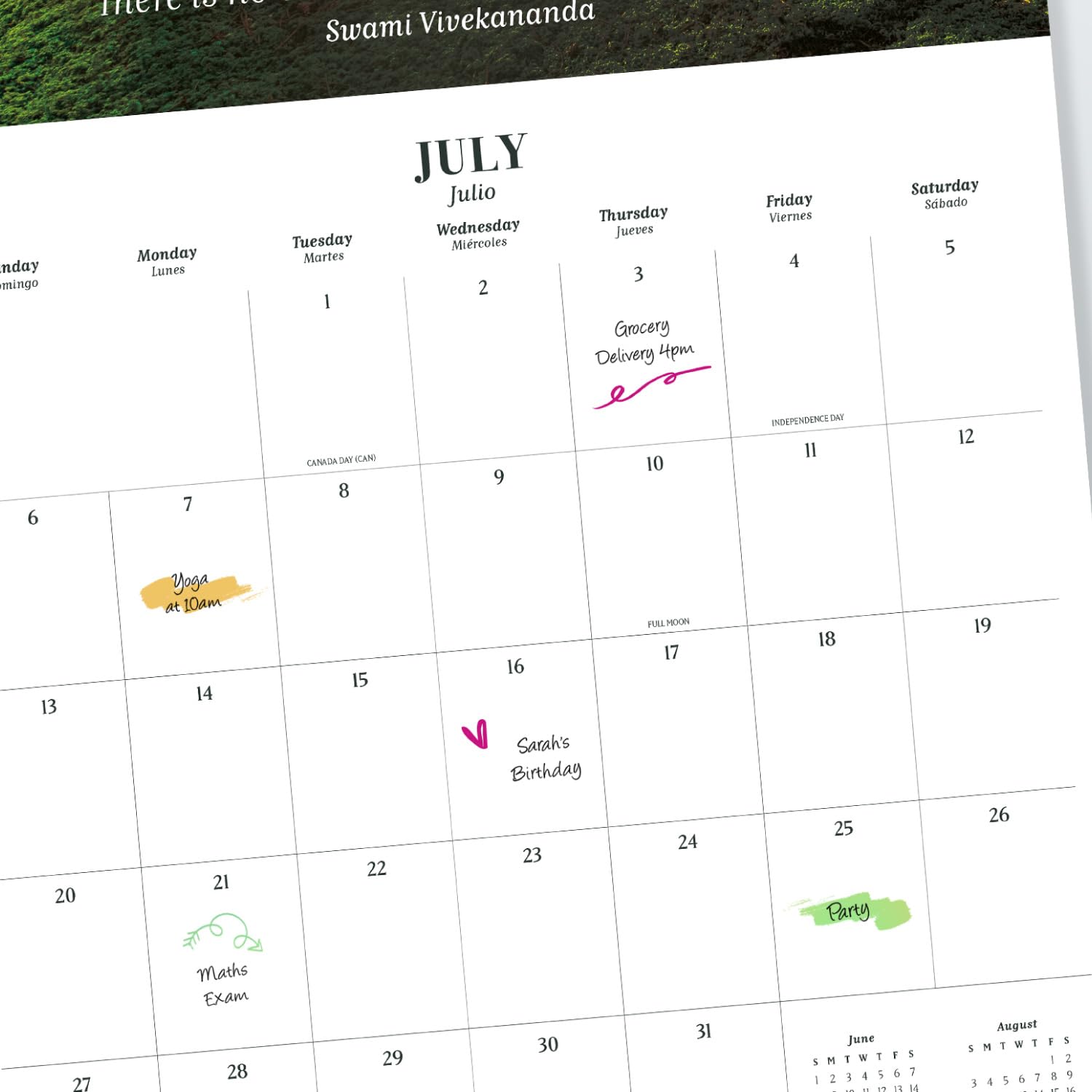 Zen Nature Wall Calendar 2025 - 12