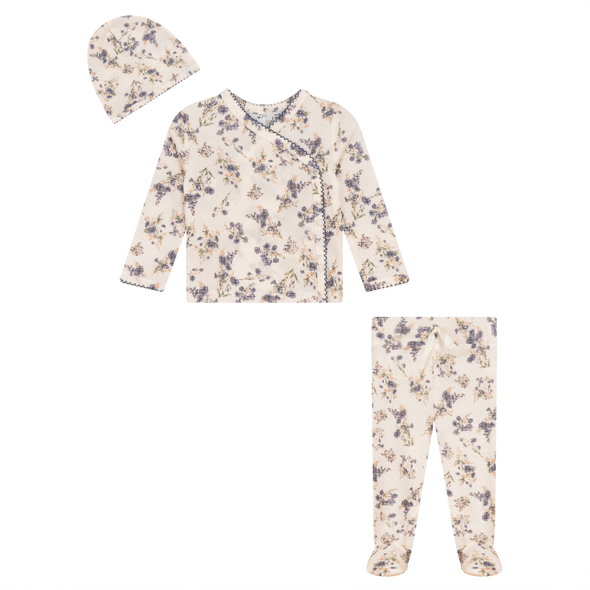 Floral Print Knit 3-Piece Set for Women - Soft Comfortable Summer Outfit for Casual Wear, Beach Vacation & Date Night