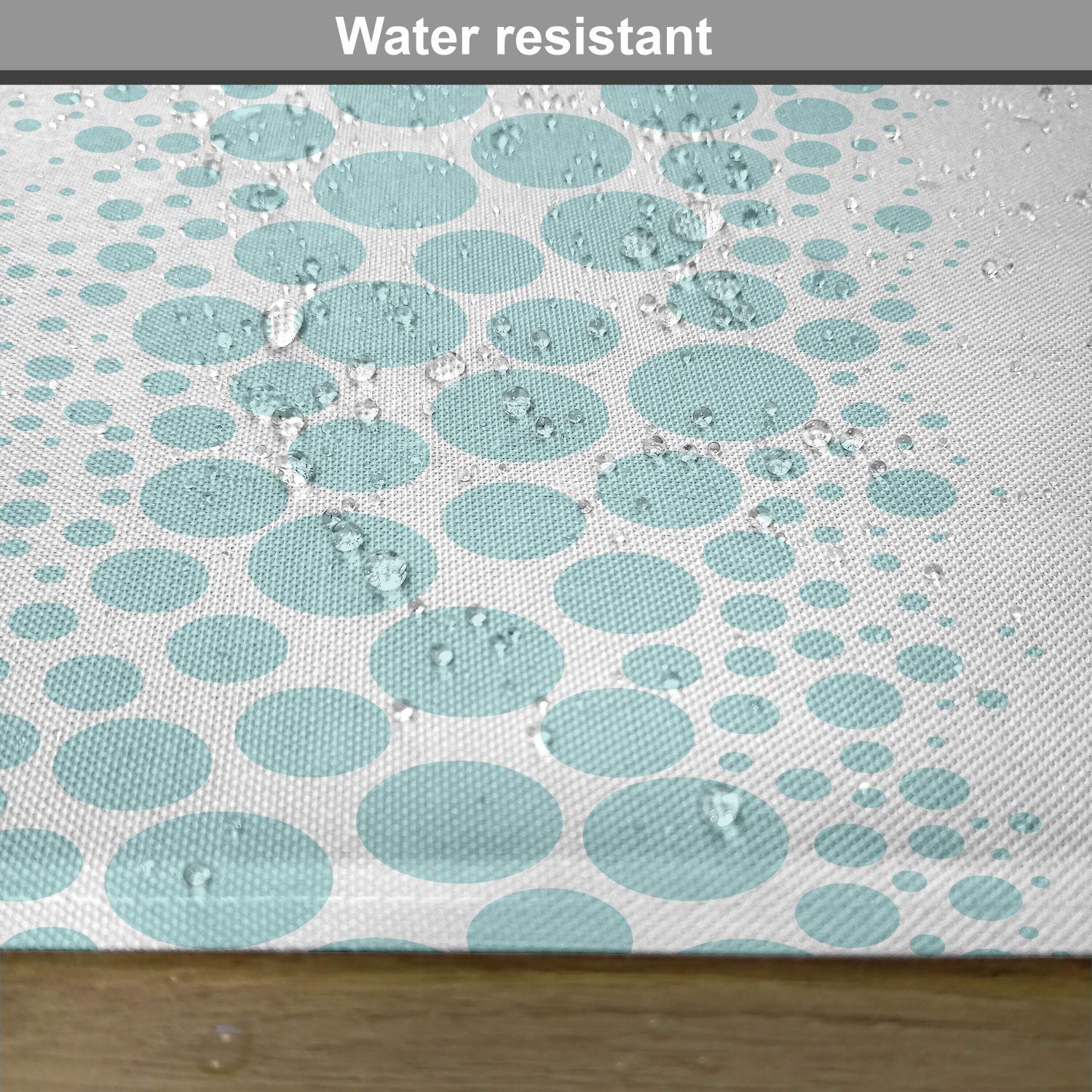 Ambesonne Under The Sea Place Mats Set of 4 - Ocean Themed Geometric Bubble Design Washable Fabric Placemats for Dining Table & Kitchen Decor in Sky Blue & White - Perfect for Beach House, Coastal Dining, and Summer Entertaining