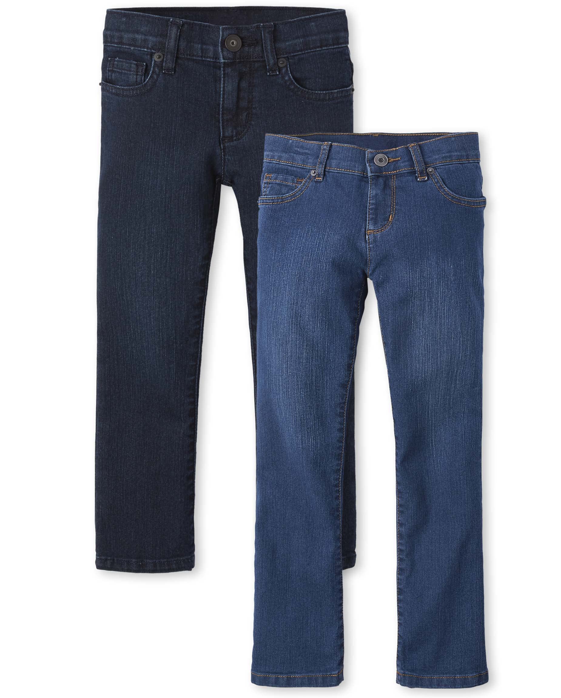 The Children's Place Girls' 3-Pack Stretch Bootcut Jeans | Soft Denim Pants for School, Play & Everyday Wear | Toddler to Big Kid Sizes
