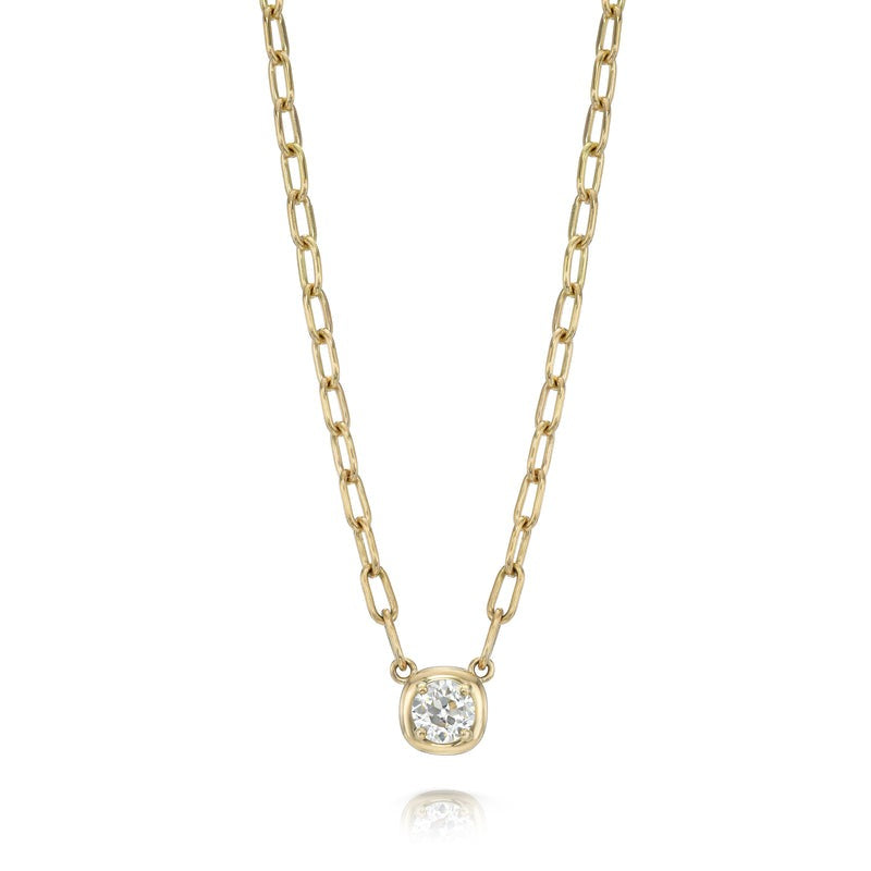 Elegant Single Stone Cori Necklace for Women - Minimalist Pendant Jewelry for Everyday Wear & Special Occasions