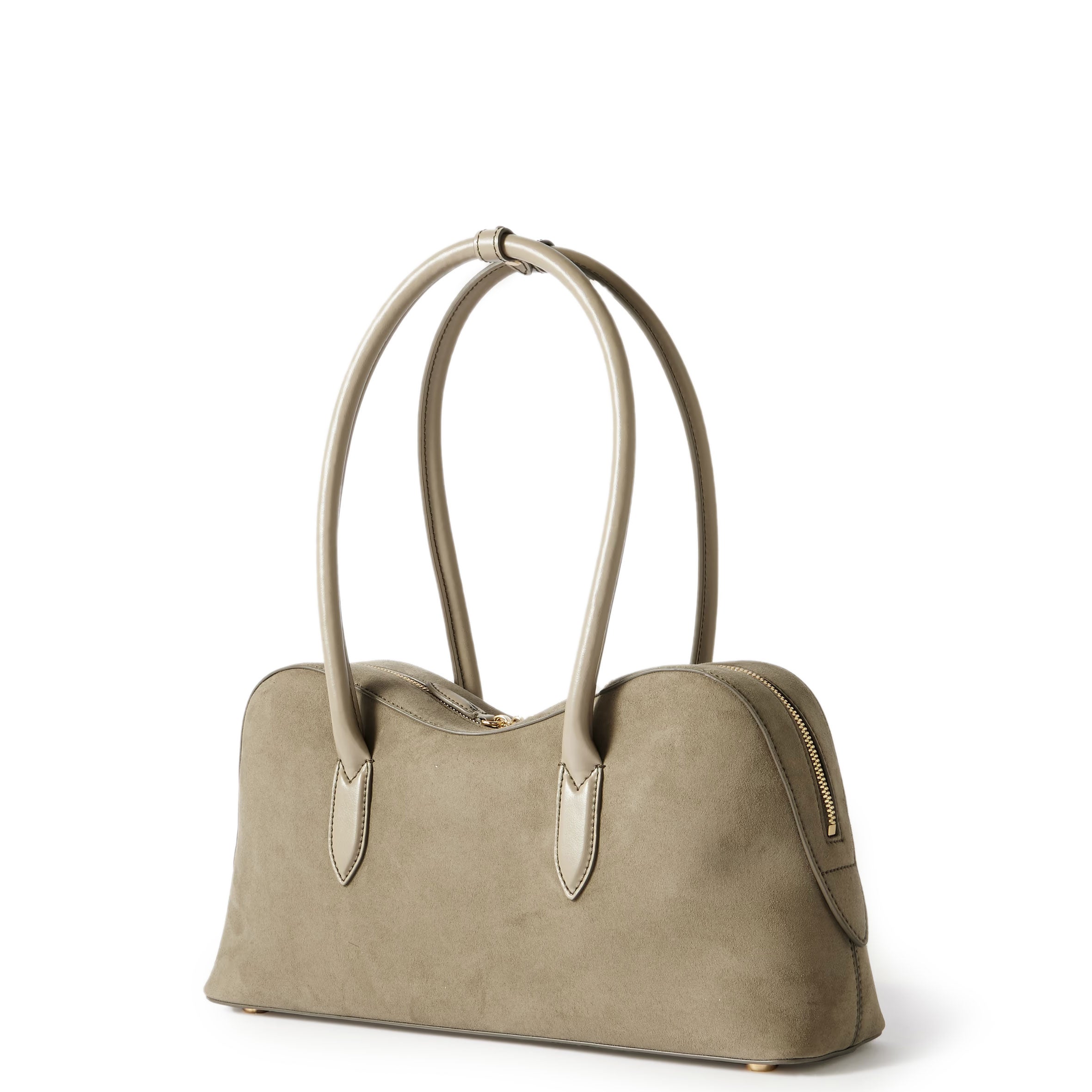 Ryder Suede Shoulder Bag for Women & Men - Khaki Crossbody Purse - Perfect for Travel, Work & Everyday Use