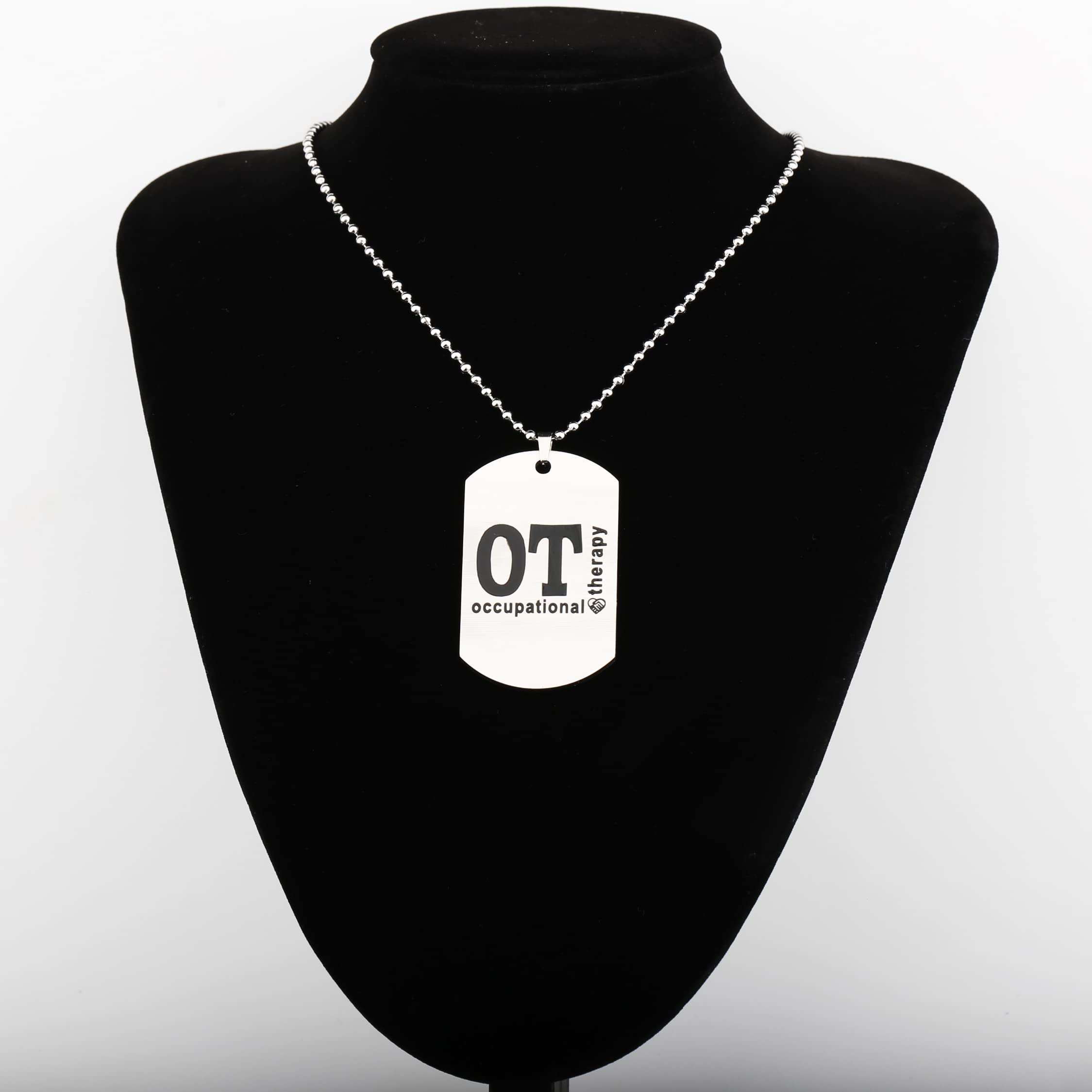 WKXZMTR OT Keychain Necklace - Occupational Therapist Jewelry Gift for OT Graduation, Appreciation & Daily Wear | Perfect for Therapists, Students & Healthcare Professionals