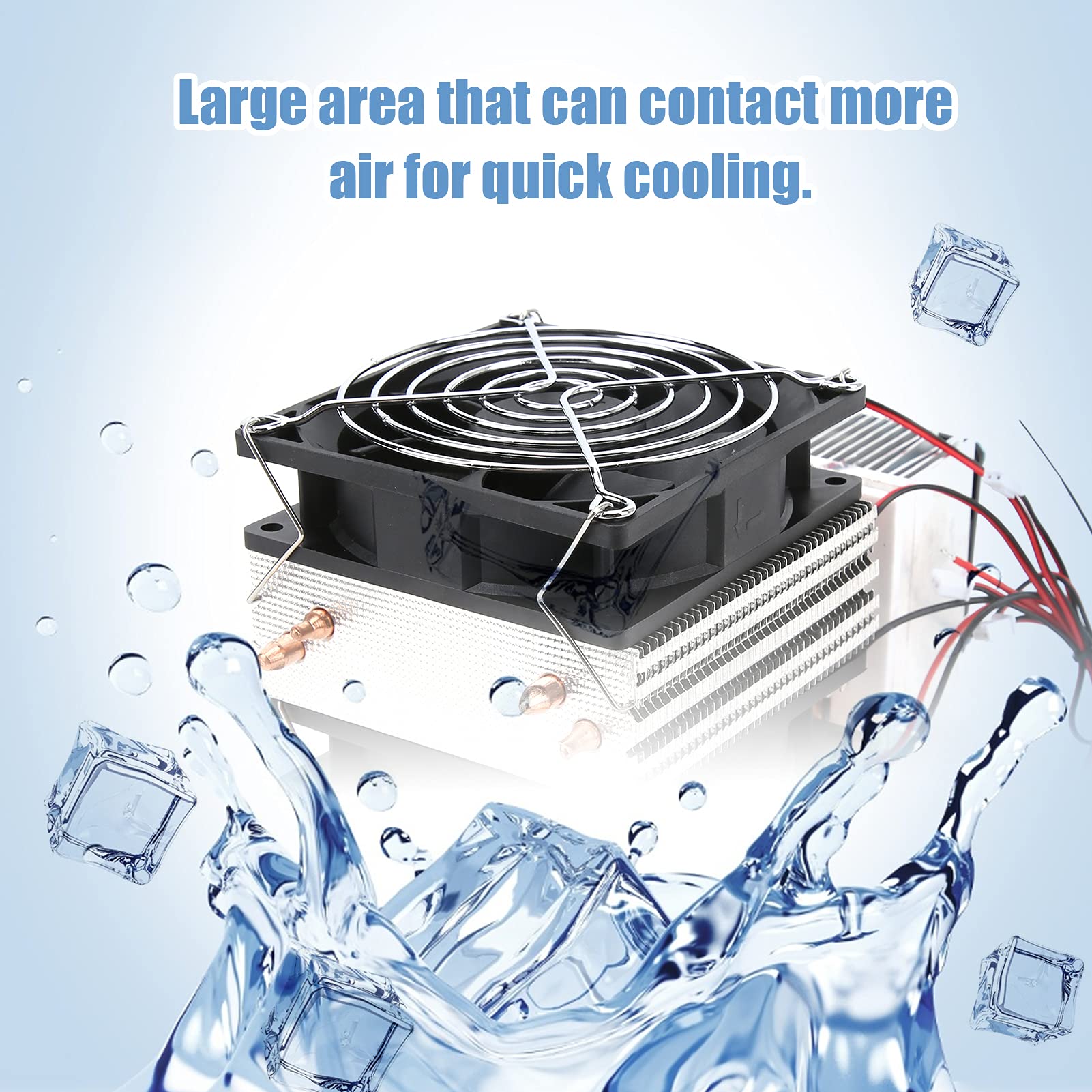 12V Peltier Cooler DIY Kit - High-Efficiency Thermoelectric Refrigeration System for Mini Air Conditioners, Cooling Devices, and Radiators - Ideal for Home, Office, and Car Use
