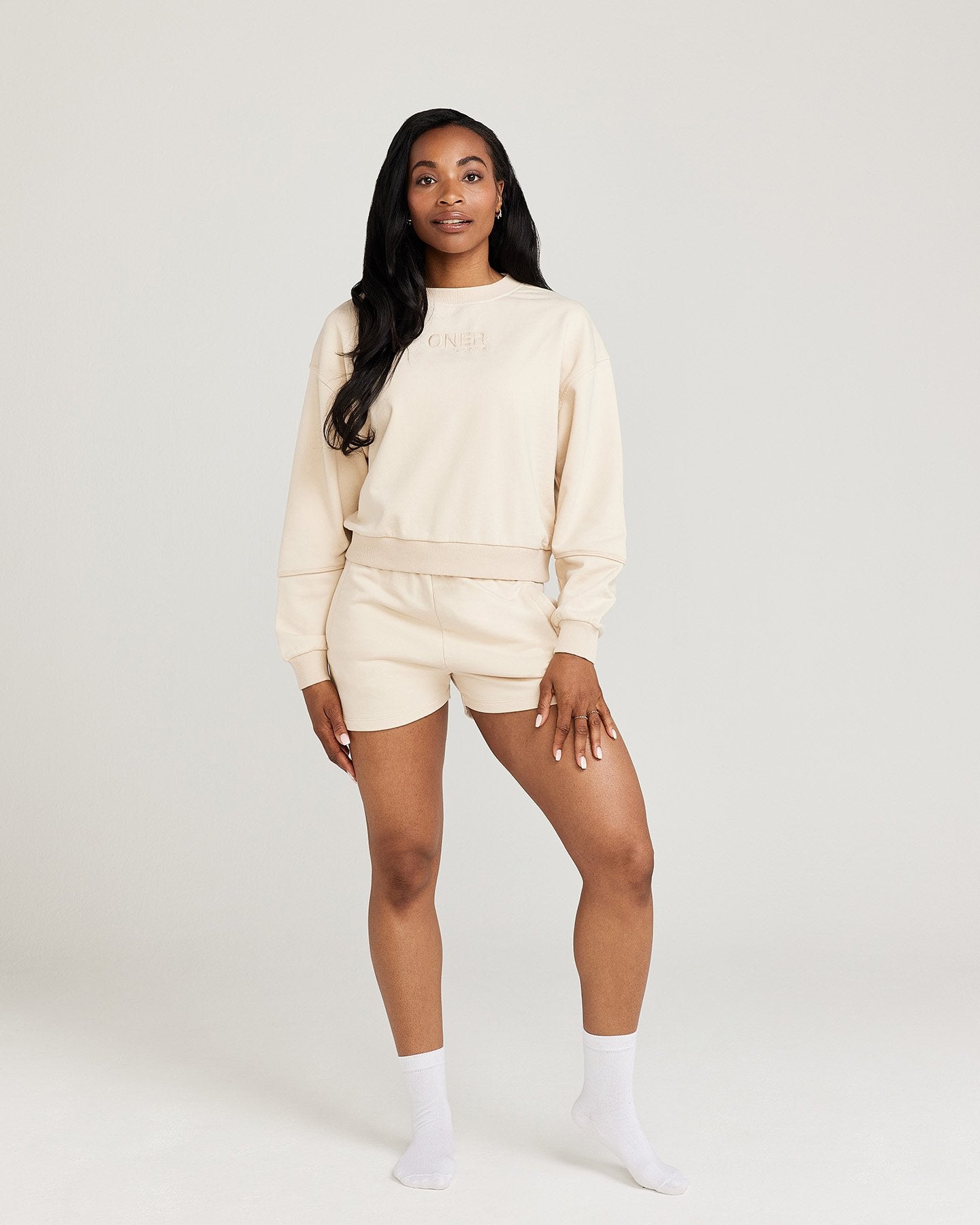 Classic Lounge Crew Neck Sweatshirt for Men & Women | Soft Oatmeal Cotton Blend | Cozy Casual Wear for Home, Travel & Everyday Comfort
