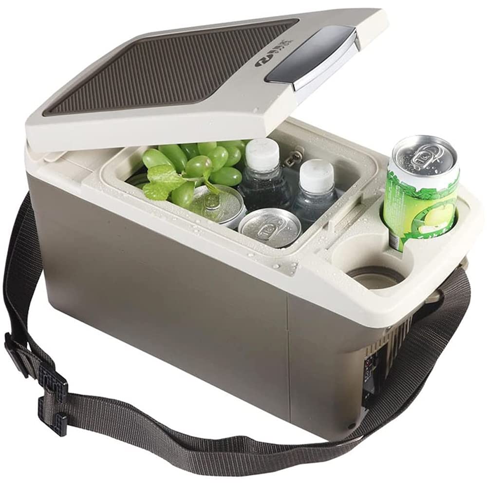6L Silent Mini Fridge Cooler and Warmer for Car, Home, Office & Dorm - Portable Compact Refrigerator for Drinks, Snacks & Skincare (Gray) - Perfect for Travel, Road Trips & Small Spaces