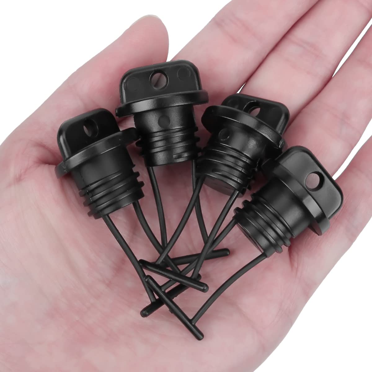 **Universal Nylon Kayak Drain Plugs - Threaded Replacement Plug for Kayak, Dinghy, Canoe & Boat Hull Drain Holes - Waterproof Stopper Accessories for Marine & Outdoor Water Sports**
