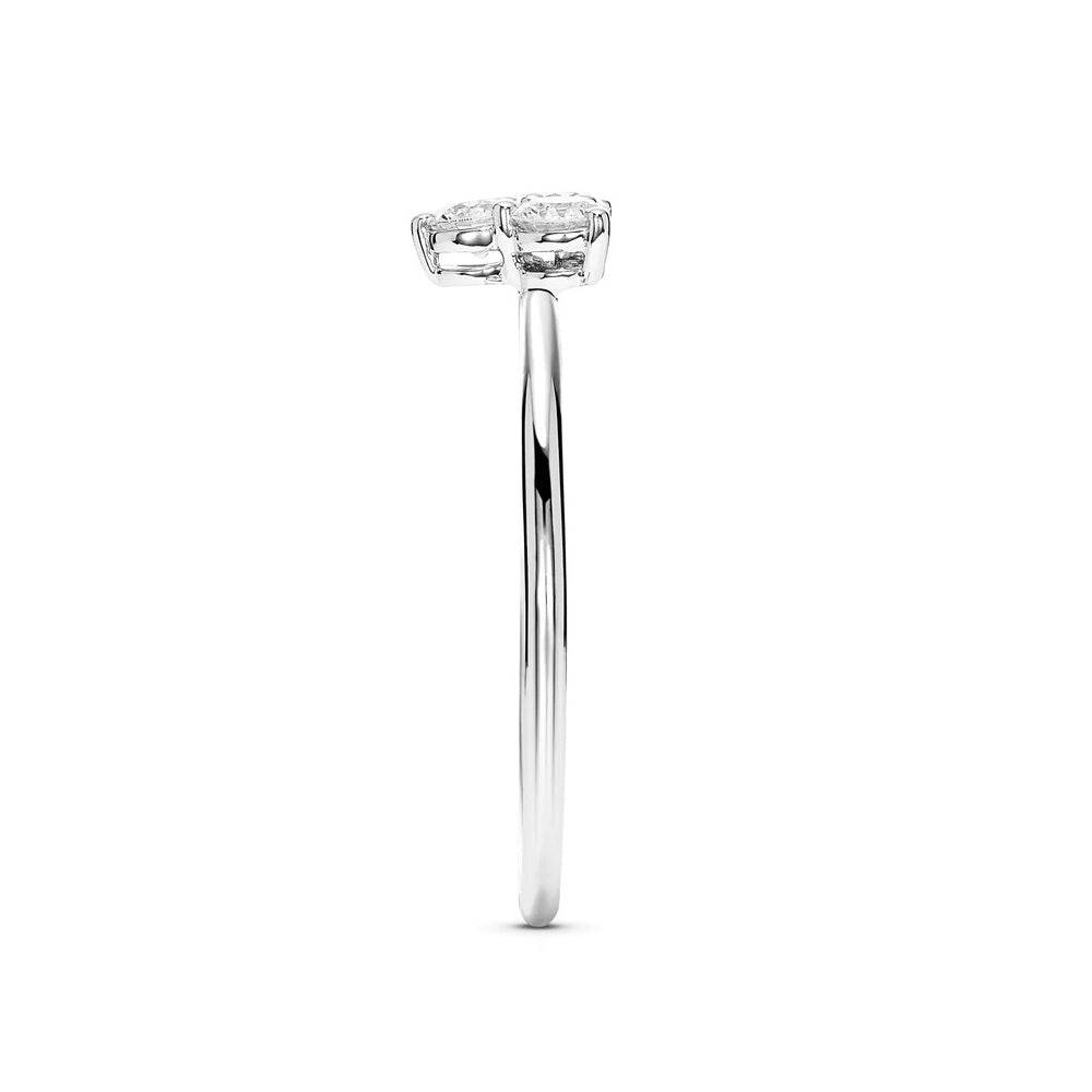 Lab Grown Diamond Promise Ring - Mini Trio Set for Women, Dainty & Elegant, Perfect for Anniversaries, Engagements & Special Occasions
