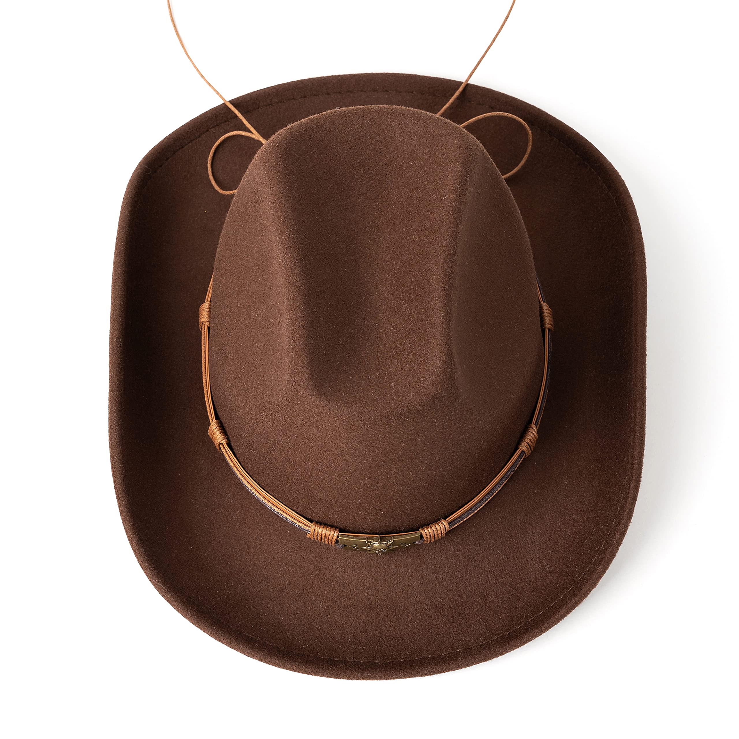 Stylish Wide Brim Cowboy Hat for Men & Women - Pinch Front Western Cowgirl Hat - Perfect for Rodeo, Country Music Festivals & Outdoor Adventures