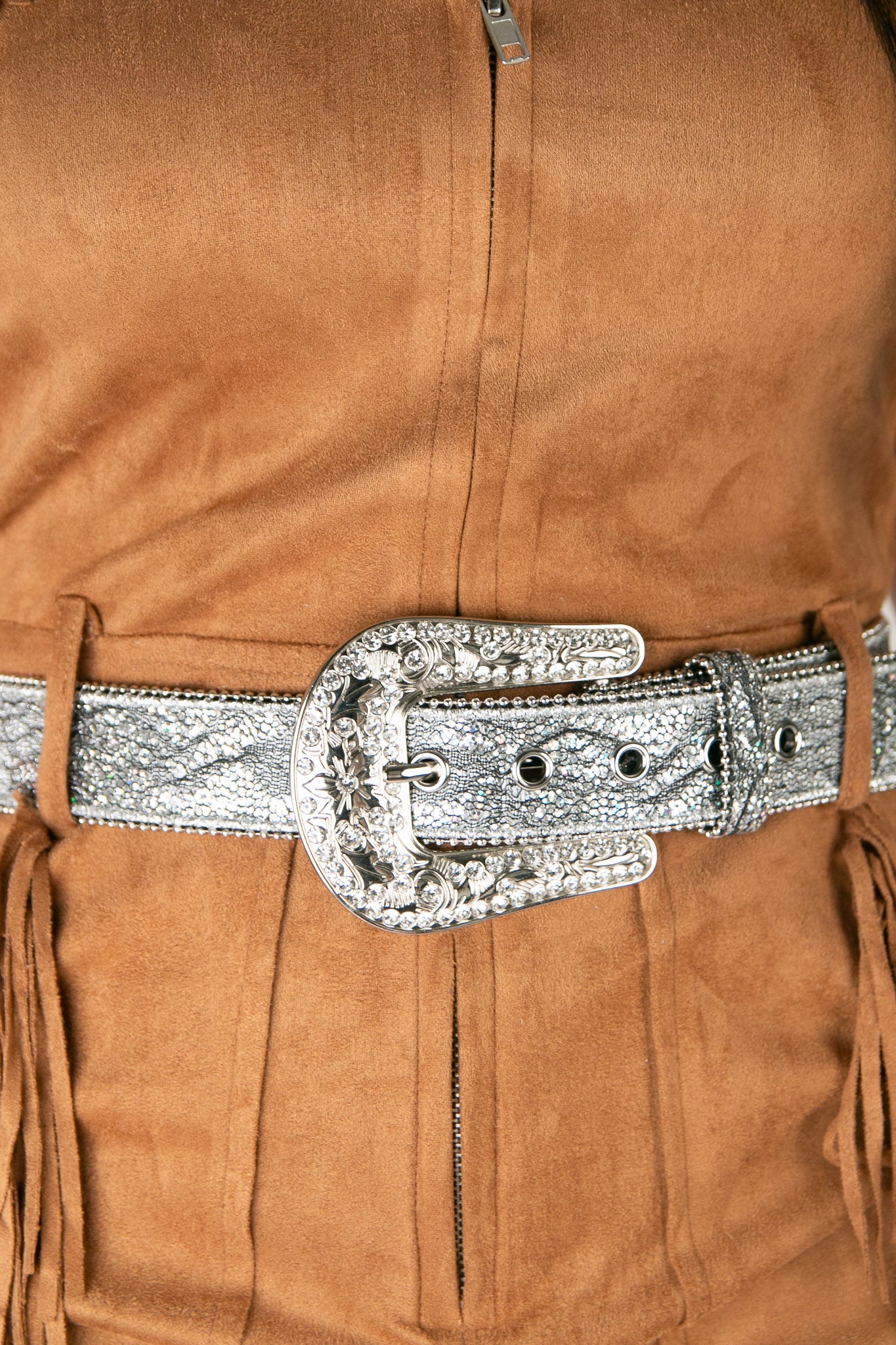 Nocona Glitter Lace Overlay Engraved Cowgirl Belt - Western Fashion Accessory for Rodeo, Country Dance & Cowgirl Outfits