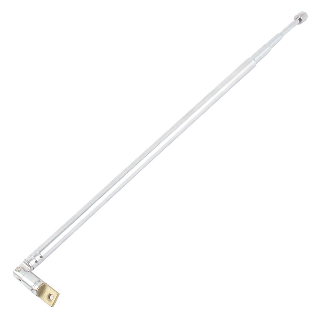 uxcell 62.5cm Adjustable Telescopic FM AM Radio Antenna - 4-Section Stainless Steel TV Aerial Replacement for VCD, Remote Control & Portable Radios | Perfect for Home, Office, Travel & Emergency Use