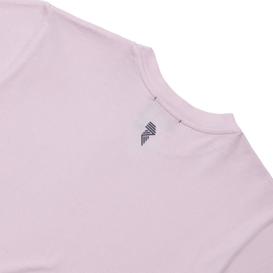 Custom Logo Crop Tee in Lavender Fog - Stylish Women's Short Sleeve T-Shirt for Casual Wear, Street Fashion & Summer Outfits