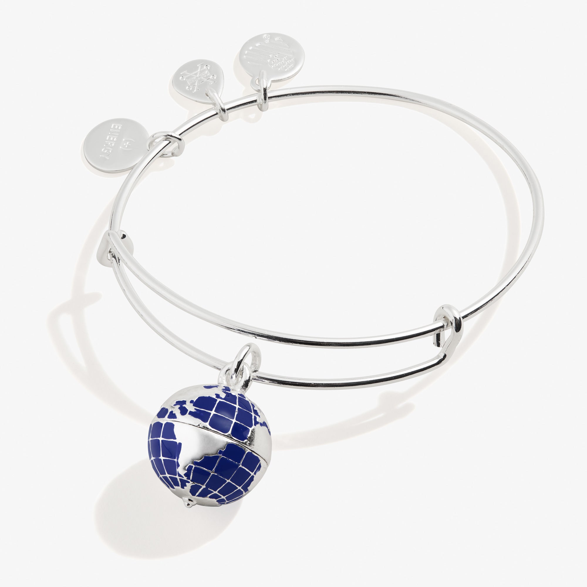 Globe Charm Bangle Bracelet - Elegant World Map Jewelry for Women | Perfect Travel Gift & Boho Fashion Accessory for Everyday Wear