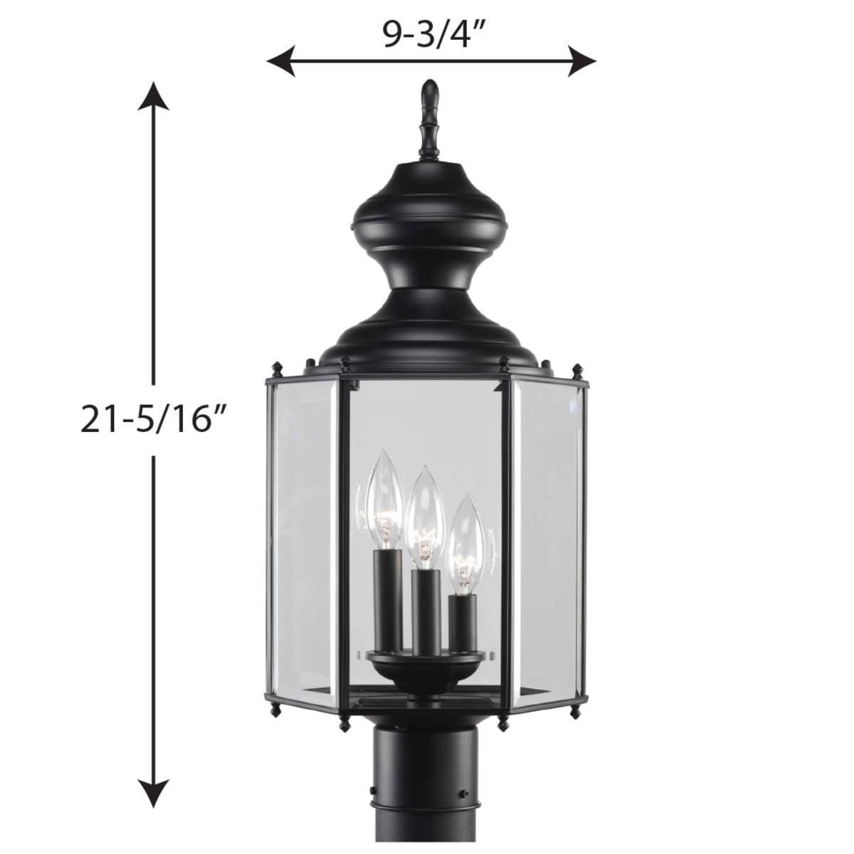 Progress Lighting P5432-31 BrassGUARD Outdoor Wall Lantern - Black Weatherproof Exterior Light Fixture for Porch, Patio & Entryway Lighting