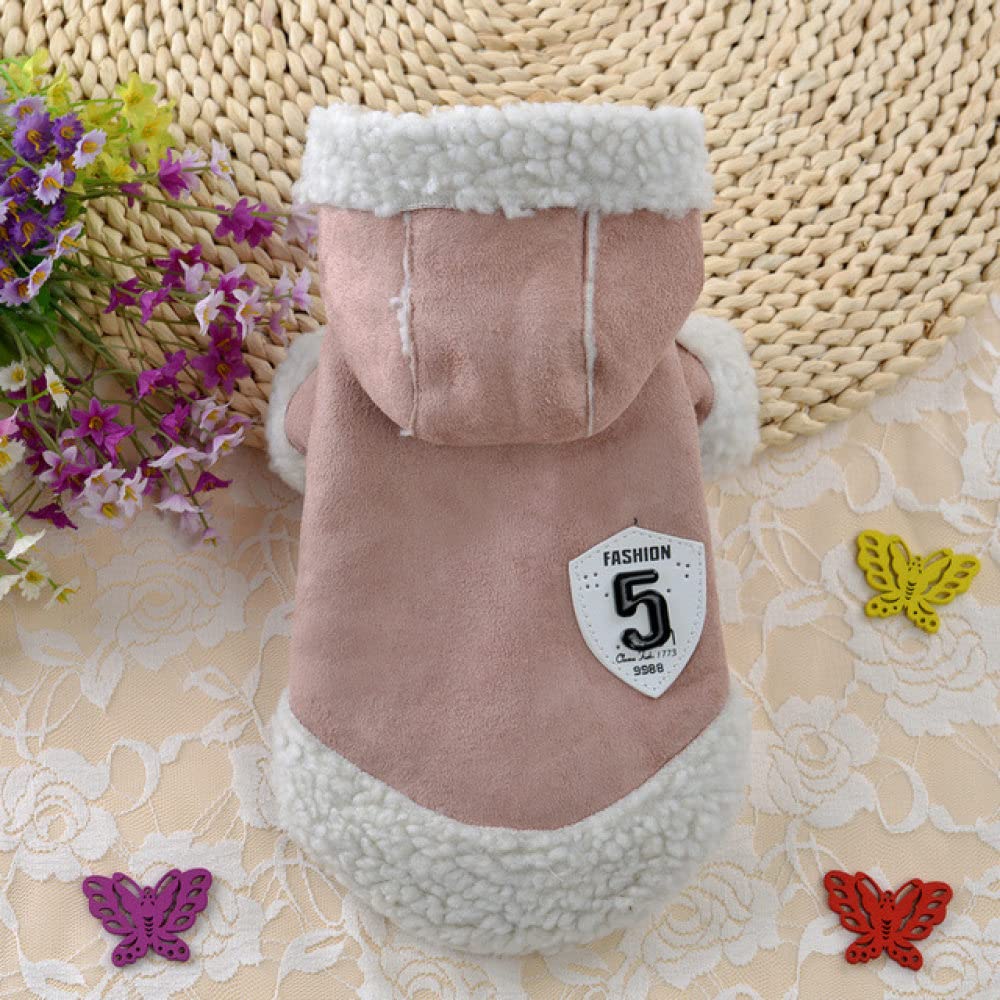 HUANSUN Winter Warm Dog Coat - Thick Fleece Hoodie Jacket for Small Dogs, Chihuahua & Yorkshire Puppies - Cozy Outdoor Winter Wear for Cold Weather Walks and Playtime