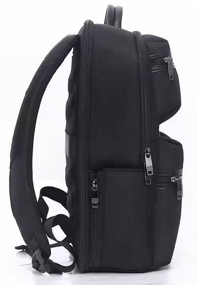 Travelite TL240915 15.6 Inch Laptop Backpack with USB Charging Port - Black | Water-Resistant College Backpack for Men & Women | Perfect for Work, School & Travel
