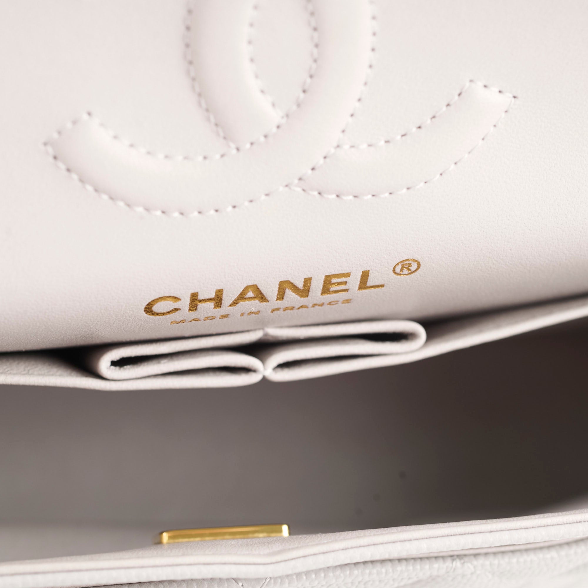 Chanel Small Caviar Double Classic Flap Bag in Dove Grey with Microchip - Luxury Designer Handbag for Women, Perfect for Evening Events & Special Occasions
