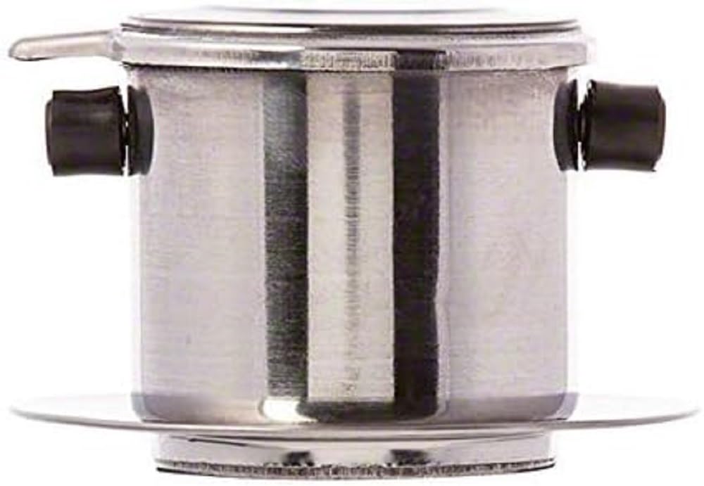 TrueCraftware - Set of 2 Stainless Steel Single Cup Coffee Brewers - Vietnamese Drip Coffee Maker with Infuser Filter for Home, Kitchen & Restaurants - Perfect for Iced Coffee, Espresso & Pour Over Brewing