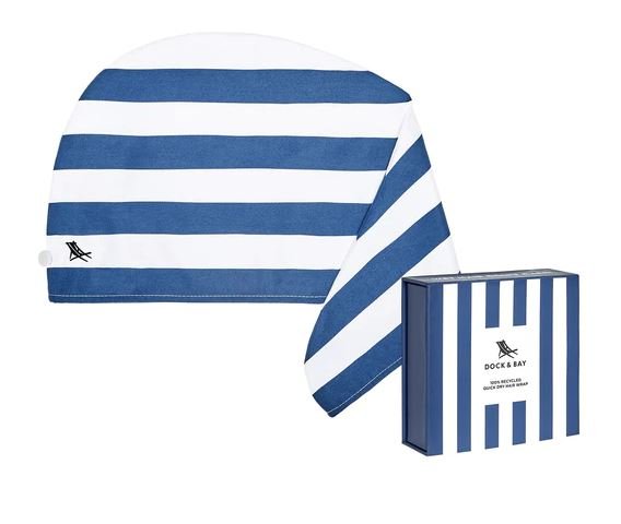 Dock & Bay Quick Dry Hair Towel Wrap - Microfiber Hair Turban for Women & Men - Ultra Absorbent, Lightweight, Fast Drying - Perfect for Post Shower, Swimming, Gym & Travel