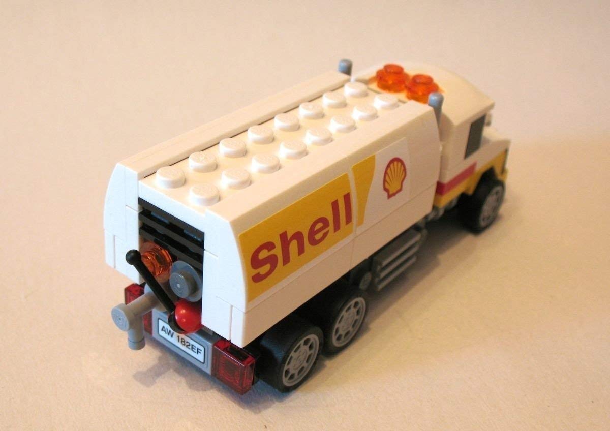 LEGO Shell V-Power Tanker Truck 40196 Limited Edition Building Set - Collectible Model Car for Adults & Kids, Perfect for Display & Gift Giving