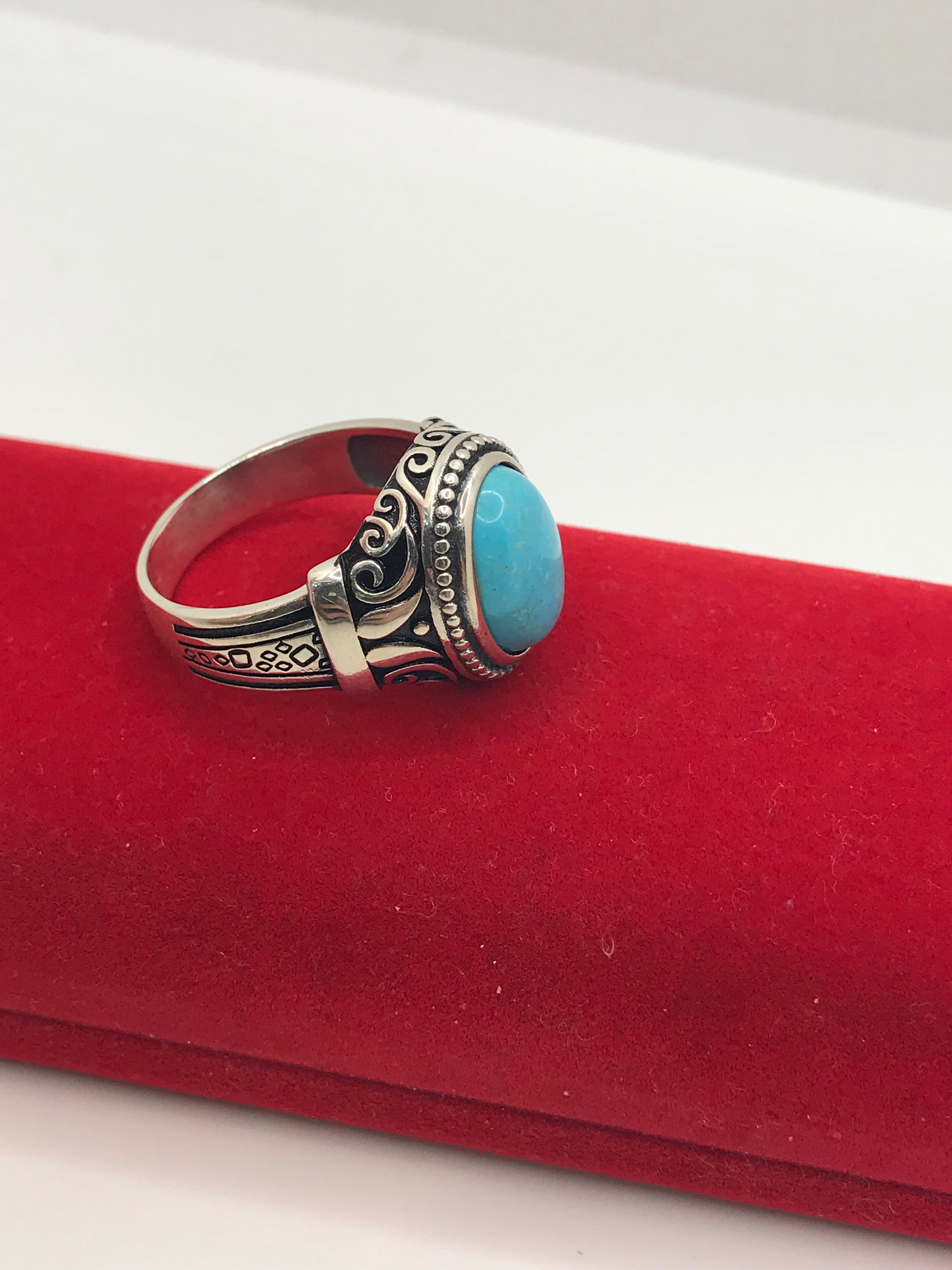 Sterling Silver Turquoise Stone Ring for Women - Handmade Boho Jewelry, Perfect for Gifts, Weddings & Everyday Wear
