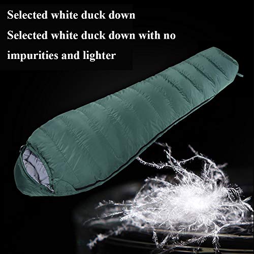 Ultralight Down Sleeping Bags for Adults - Waterproof & Temperature Locking Mummy-Style Camping Sleeping Bag for Winter Outdoor Adventures - Perfect for Backpacking, Hiking and Cold Weather Camping