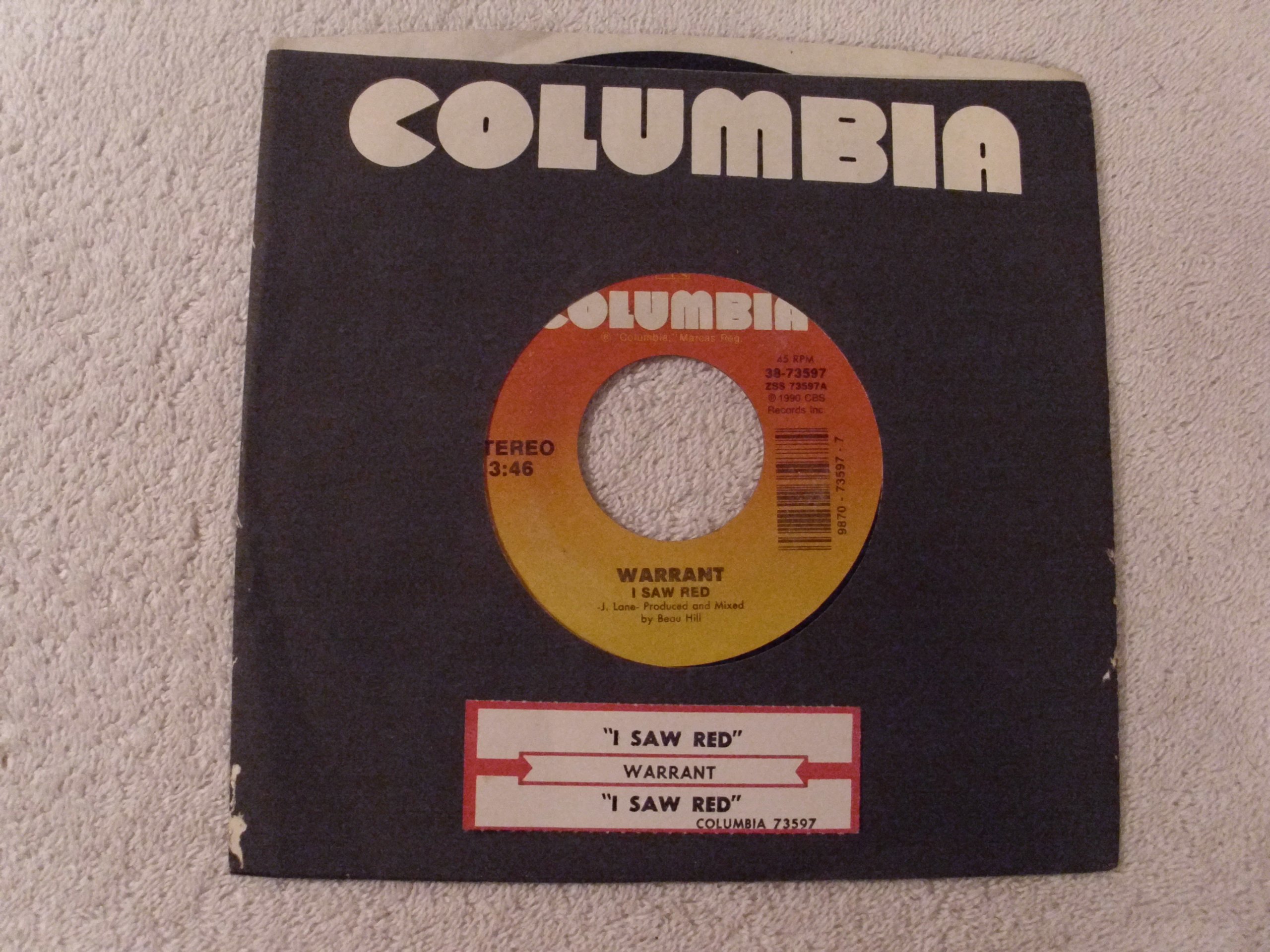 I Saw Red / I Saw Red (Acoustic Version) - 45 RPM 7