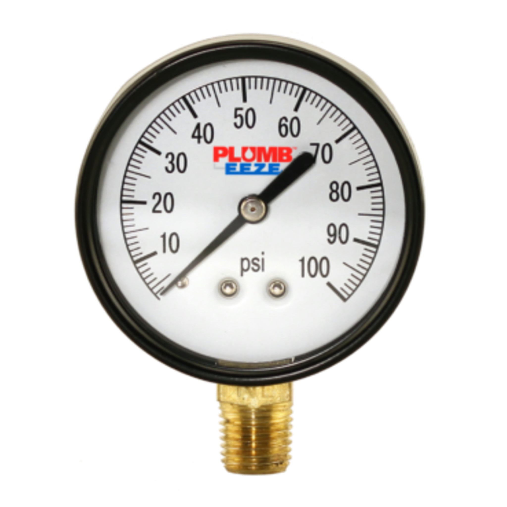 Dry Black Steel Pressure Gauge with 2.5