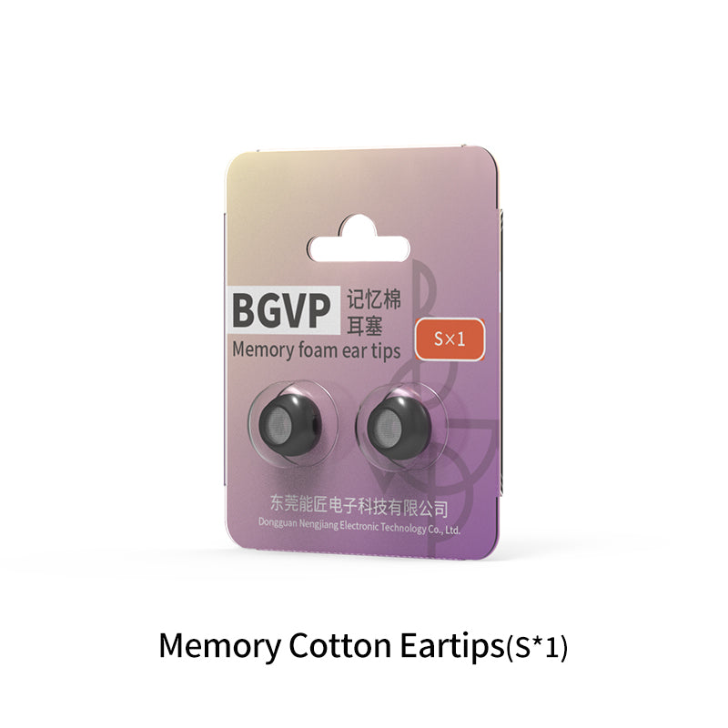 BGVP Memory Foam Eartips for Earphones - Noise Isolating Replacement Tips for AirPods, Galaxy Buds & Wireless Earbuds - Perfect for Workouts, Commuting & Travel