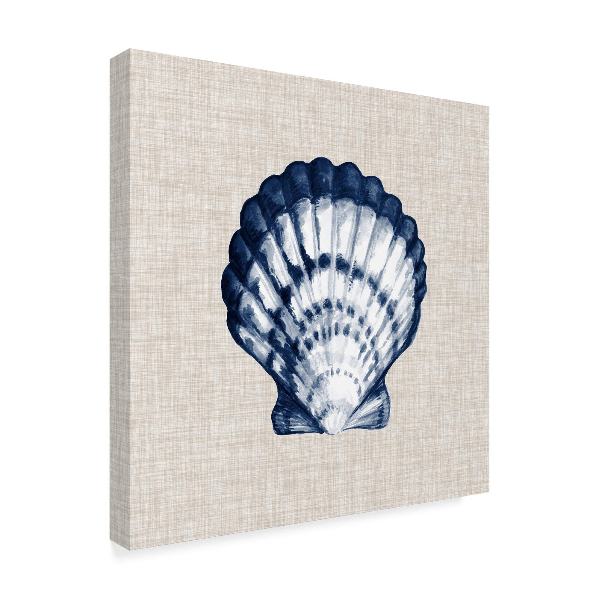 Trademark Fine Art Ocean Memento III by Vision Studio - 18x18 Inch Framed Wall Art - Perfect for Beach House Decor, Living Room & Office Wall Decor